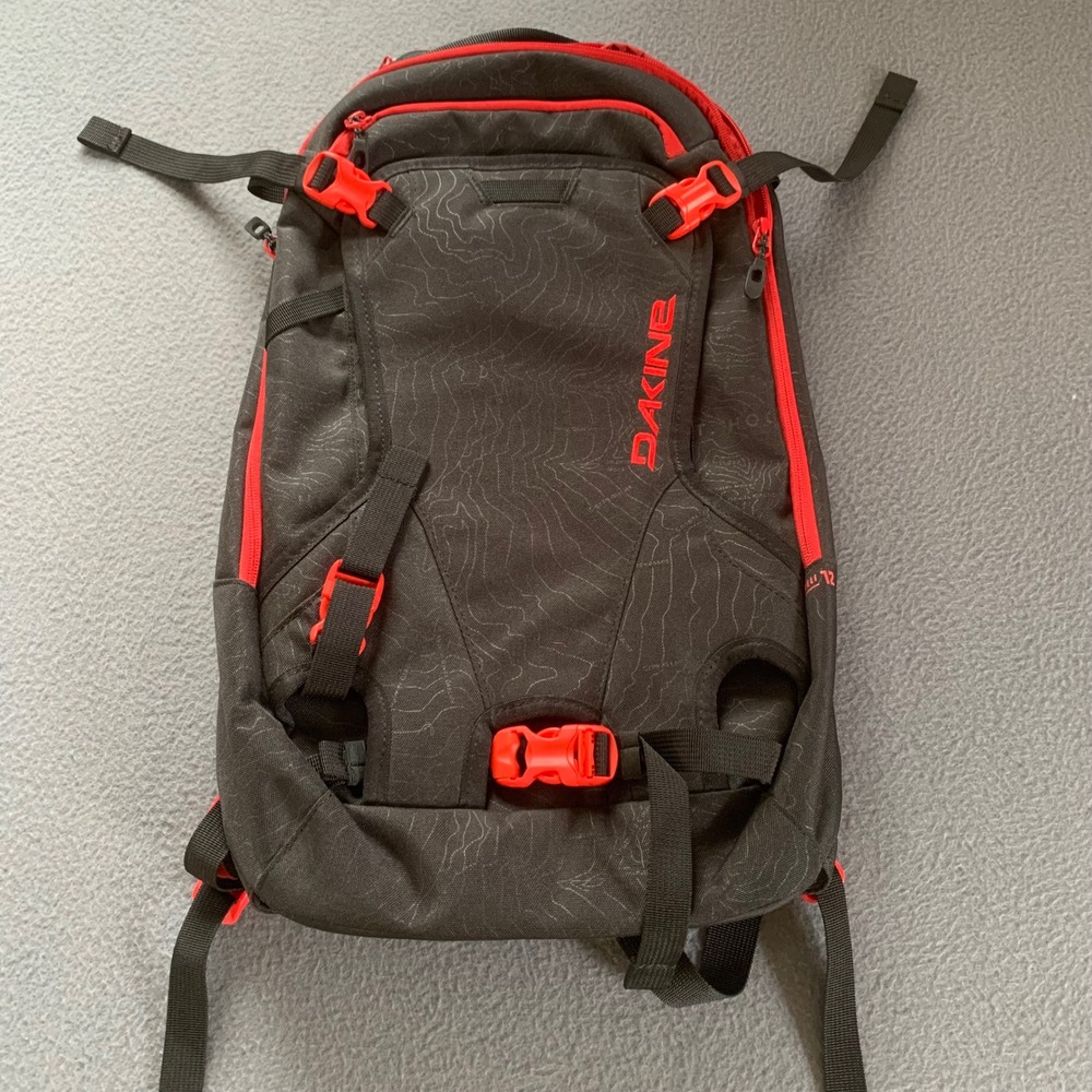 Dakine Heli Pack 12L Backpack Ski Snowboard Phoenix Red & Black Outdoors Hiking